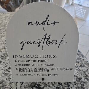 Audio Guestbook Sign